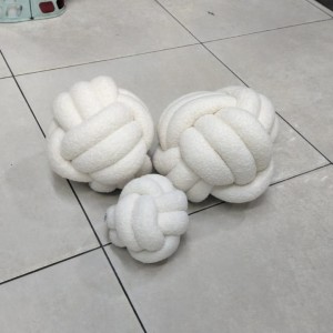 طابة مجدول جدلة مصوف لون افوايت سكري قطر 25 سم AF085-1A