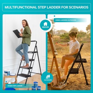 سلم معدني حديد 3 درجة اسودEUROSTEP EURO183-001 سلم معدني حديد 3 درجة اسودEUROSTEP EURO183-001