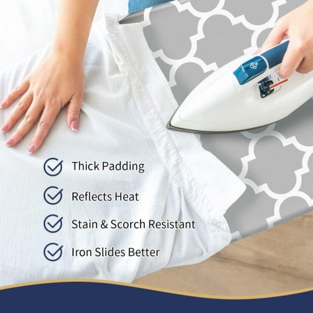 طاولة كوي معدن ثقيل كبير 122 × 38 سم