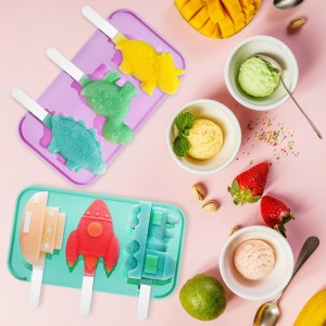 قالب بوظة ايس كريم - كيك اشكال متعددة سيليكون + بلاستيك DOUBA
