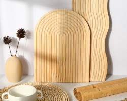 لوح خشب شكل بصمة U بامبو ديكور للمطابخ محزز بصمة لوح خشب شكل بصمة U بامبو ديكور للمطابخ محزز بصمة