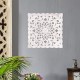 كوستر ديكور مدور  30 × 30 سم مزخرف اسلامي بيج