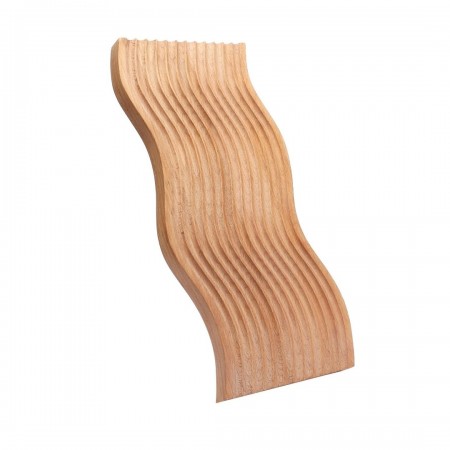 لوح خشب بامبو ديكور للمطابخ محزز مموج