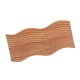 لوح خشب بامبو ديكور للمطابخ محزز مموج