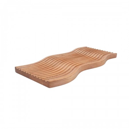 لوح خشب بامبو ديكور للمطابخ محزز مموج