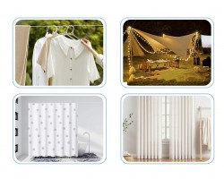 3 متر زمبرك ستائر - حبل معدني مجدول مع غطاء بلاستيكي واطراف حلقية ( 3 متر مع ملحقات ) 3 متر زمبرك ستائر - حبل معدني مجدول مع غطاء بلاستيكي واطراف حلقية ( 3 متر مع ملحقات )