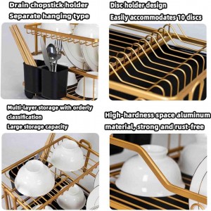 مشك صحون طابق ونص المنيوم ثقيل ذهبي