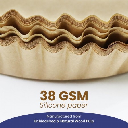 ورق بطاطا مدور قطر 16 سم - ارتفاع 4.5 سم عدد 50 قطعة