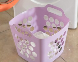 سلة غسيل سيلكون ملون مربع حجم صغير