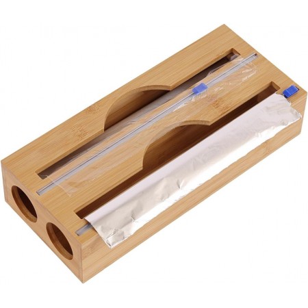 صندوق رول مشمع وقصدير 2 عين خشب بامبو