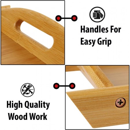 طقم صواني 3 خشب بامبو حجم وسط طقم صواني 3 خشب بامبو حجم وسط