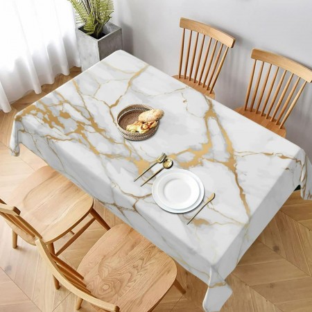 رول نايلون طاولة سفرة استخدام مرة واحدة 1كيلو / ماربل ابيض اسود 60 سم