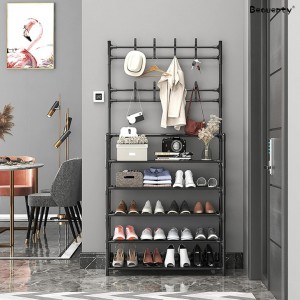 ستاند احذية  60 * 170 حديد مع بلاستك وعلاقات ستاند احذية  60 * 170 حديد مع بلاستك وعلاقات