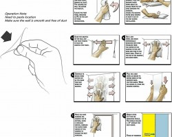 رول بديل رخام مع لاصق ذاتي 60 × 300 سم