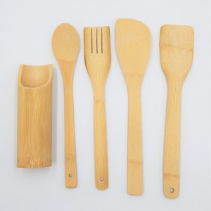 مغارف خشب اربع قطع مع ستاند كأس بامبو مغارف خشب اربع قطع مع ستاند كأس بامبو