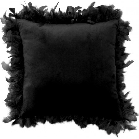 قرنة ديكور مربعة 45 × 45 سم مخمل اطراف ريش قرنة ديكور مربعة 45 × 45 سم مخمل اطراف ريش