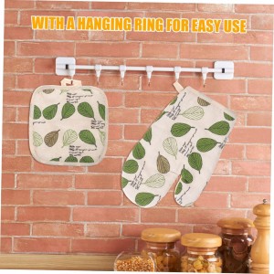 طقم مساكة ساخن + كف قماش قطن مبطن لون بيج مطبع ثقيل طقم مساكة ساخن + كف قماش قطن مبطن لون بيج مطبع ثقيل