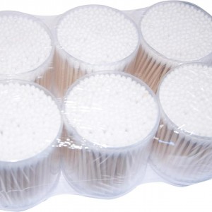 خشب تنظيف - نكاشات اذن خشبية حجم وسط قطعة واحدة 200 حبة