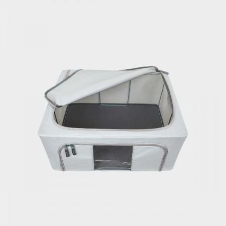 صندوق ملابس قماش مع سحاب قابل للطي مقاس 50 × 60 سم