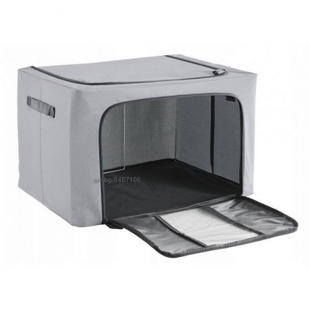 صندوق ملابس قماش مع سحاب قابل للطي مقاس 50 × 60 سم