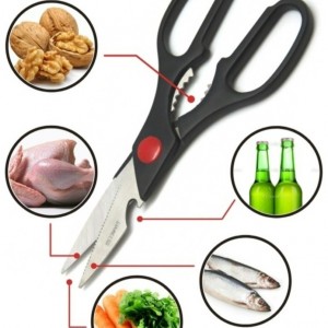 مقص مطبخ ملون حديد متعدد الاستخدام مع كسارة مقص مطبخ ملون حديد متعدد الاستخدام مع كسارة
