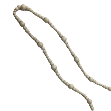 مسبحة ديكور خرز مكرميه بيج طول 2 متر وسط 