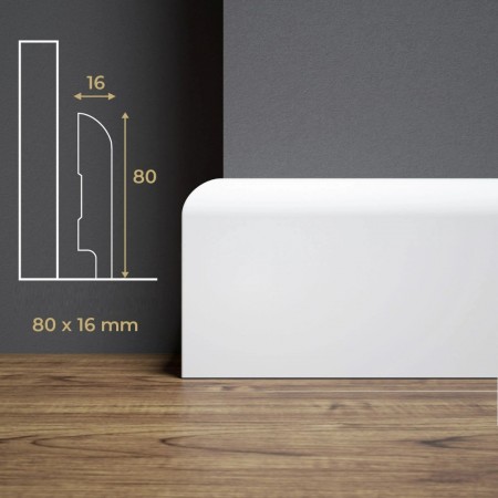 نعلة بلاط - بانيل عظم - بانيل صناعي 2.2 م - قطعة واحدة عرض 8 سم