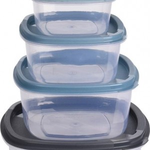 طقم طبروير بلاستيك شفاف مغ غطاء ملون / سادة 5 قطع مربع / مدور طقم طبروير بلاستيك شفاف مغ غطاء ملون / سادة 5 قطع مربع / مدور