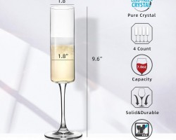 كاسة زجاج رفيع شفاف / محزز برجل ترند كاسة زجاج رفيع شفاف / محزز برجل ترند