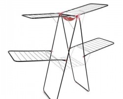 منشر غسيل طابقين ملون معدن ثقيل مقاس 60 × 160 منشر غسيل طابقين ملون معدن ثقيل مقاس 60 × 160