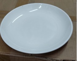 صحن بورسلان ابيض 6 انش مجور خفيف 15.5 سم