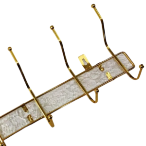 علاقة ملابس ذهبية 6 عين بيوتر ثقيل معدن