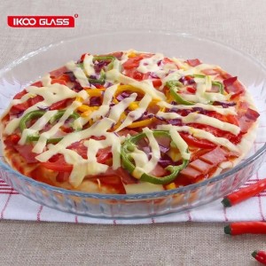 طقم بايركس زجاج دائري قطعتين طقم بايركس زجاج دائري قطعتين