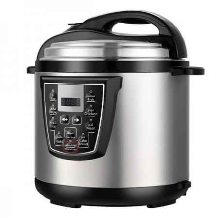 طنجرة ضغط 8 لتر المنيوم 8 برامج بتكنولوجيا التحكم الذكي CR-5045 طنجرة ضغط 8 لتر المنيوم 8 برامج بتكنولوجيا التحكم الذكي CR-5045