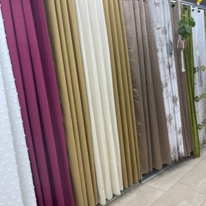 ستائر يافا + شيفون كريب موديل AB6 طقم 3 قطع