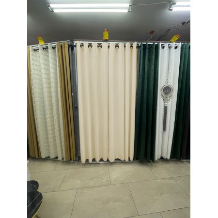 ستائر كريب لون بيج ستائر كريب لون بيج