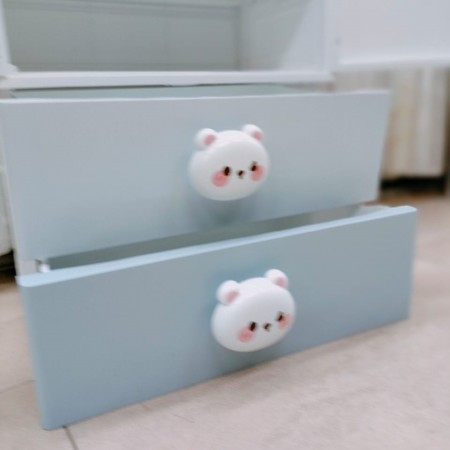 خزانة احذية بلاستيك حجم كبير رفوف مع جرارين في الاعلى