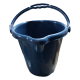 سطل / دلو ماء بلاستيك 12 لتر يد بلاستيك مع شفة MERWY