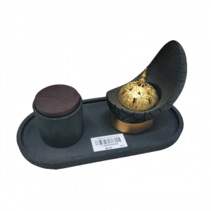 طقم مبخرة عظم شكل هلال