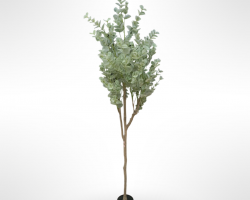 قوار شجرة ورق اخضر حجم وسط 150سم