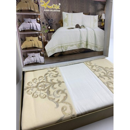 شرشف عرايسي كرتونه ROSE 4 قطع ELSHORBAJI