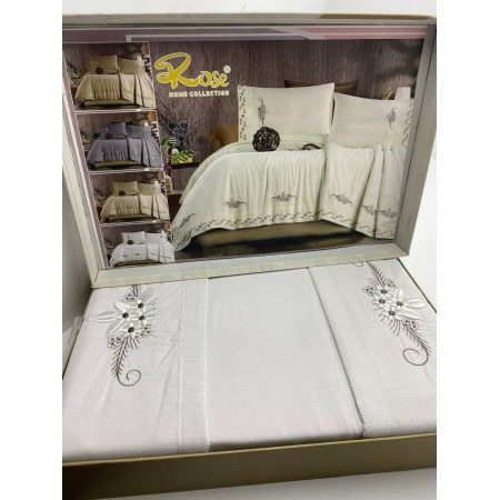 شرشف عرايسي كرتونه ROSE 4 قطع ELSHORBAJI