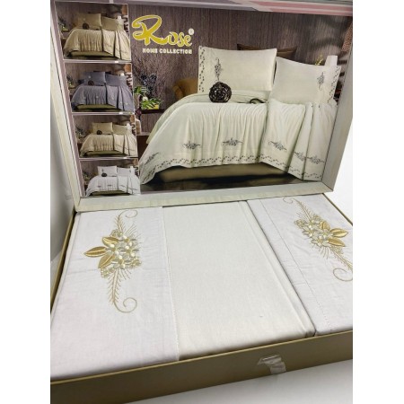 شرشف عرايسي كرتونه ROSE 4 قطع ELSHORBAJI