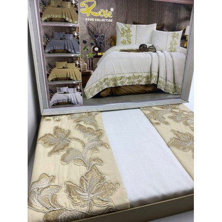 شرشف عرايسي كرتونه ROSE 4 قطع ELSHORBAJI