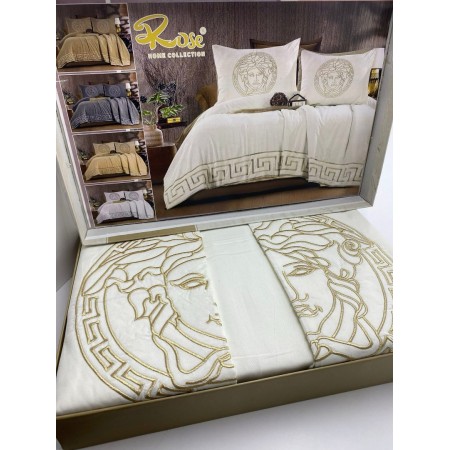 شرشف عرايسي كرتونه ROSE 4 قطع ELSHORBAJI