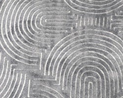 سجاد بوهيمي 130 × 180 سادة حرير بصمة نافر ارضية لاصق - سكني