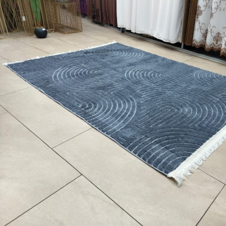 سجاد بوهيمي 200 × 300 سادة حرير بصمة نافر ارضية لاصق - سكني