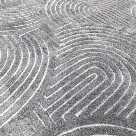 سجاد بوهيمي 200 × 300 سادة حرير بصمة نافر ارضية لاصق - سكني