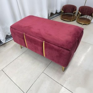 مقعد - بف تسريحة صندوق العروس شفط بارجل ذهبية