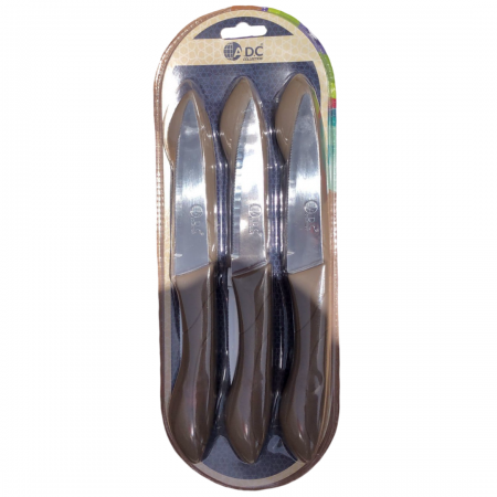 طقم سكاكين فواكه 6 قطع ملون خشبي بلاستيك ثقيل HT202106